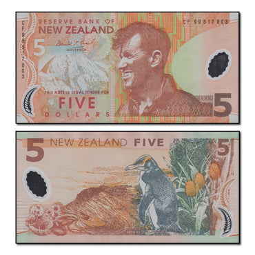 New Zealand 1999 5 Dollars P.185a CFU