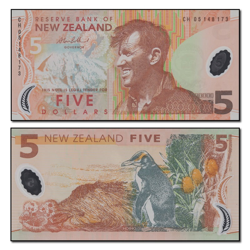 New Zealand 2005 5 Dollars P.185b CFU