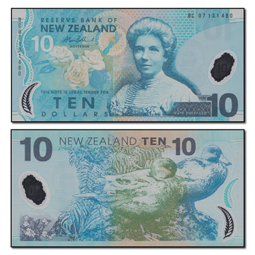 New Zealand 2007 10 Dollars P.186b CFU
