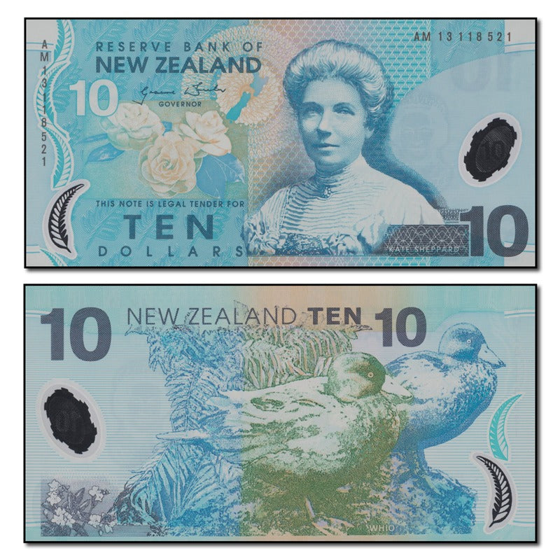 New Zealand 2013 10 Dollars P.186c CFU