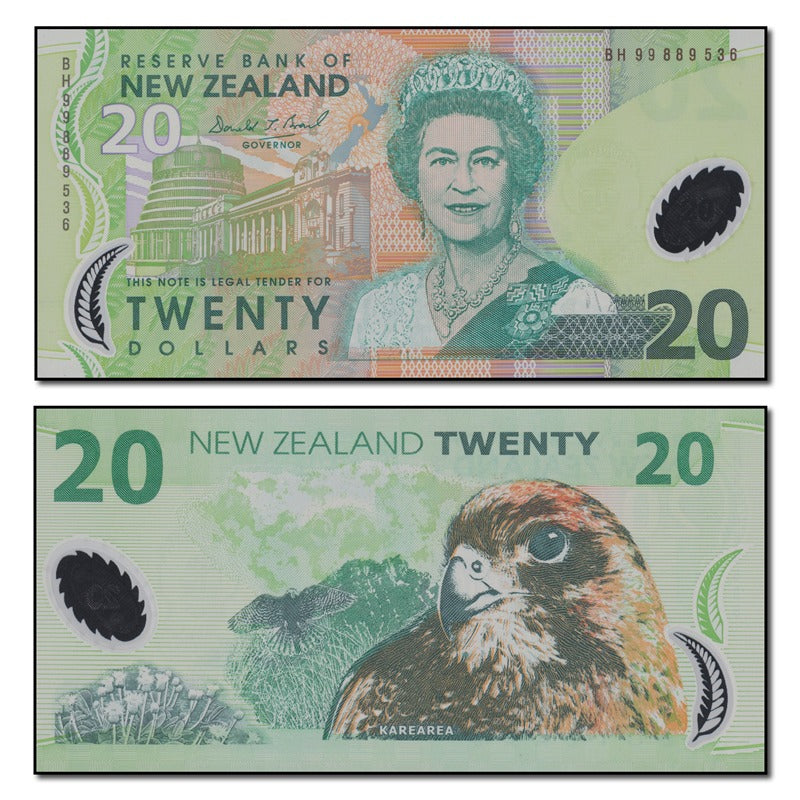 New Zealand 1999 20 Dollars P.187a CFU