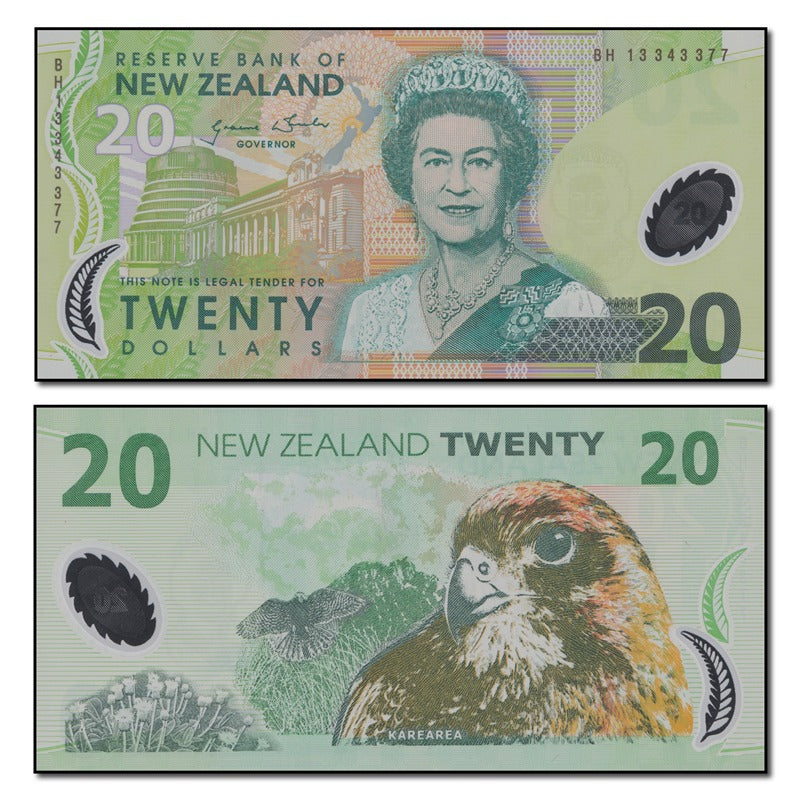 New Zealand 2013 20 Dollars P.187c CFU