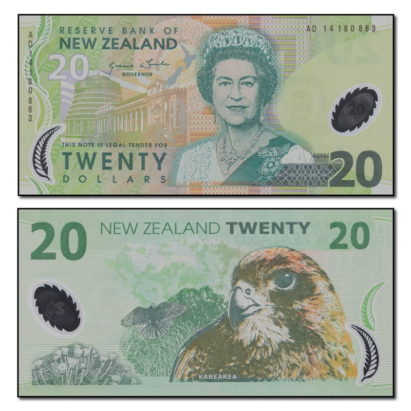 New Zealand 2014 20 Dollars P.187c CFU