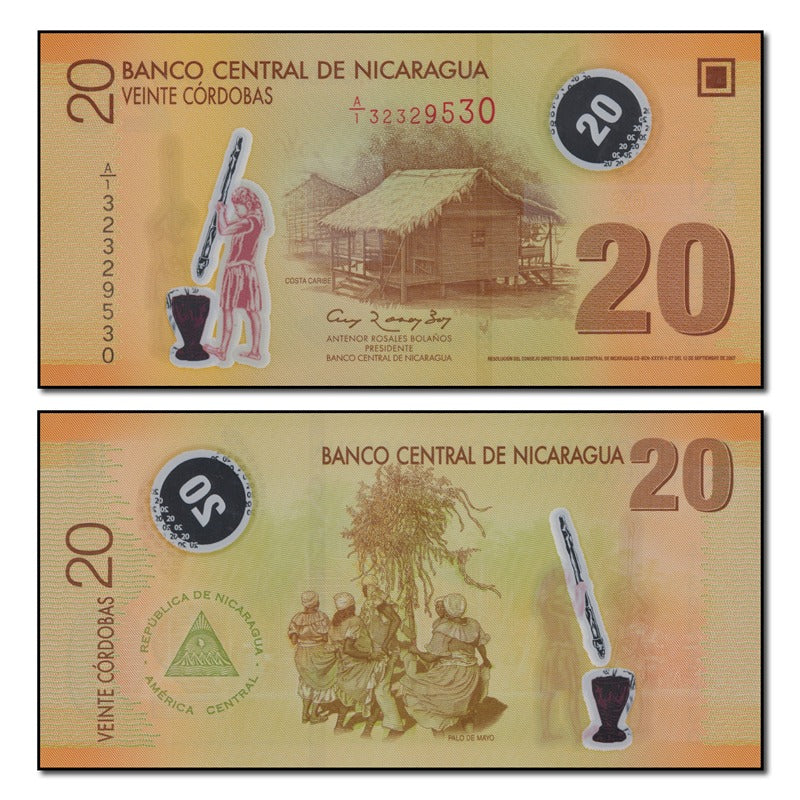 Nicaragua 2007 20 Cordobas P.202 CFU