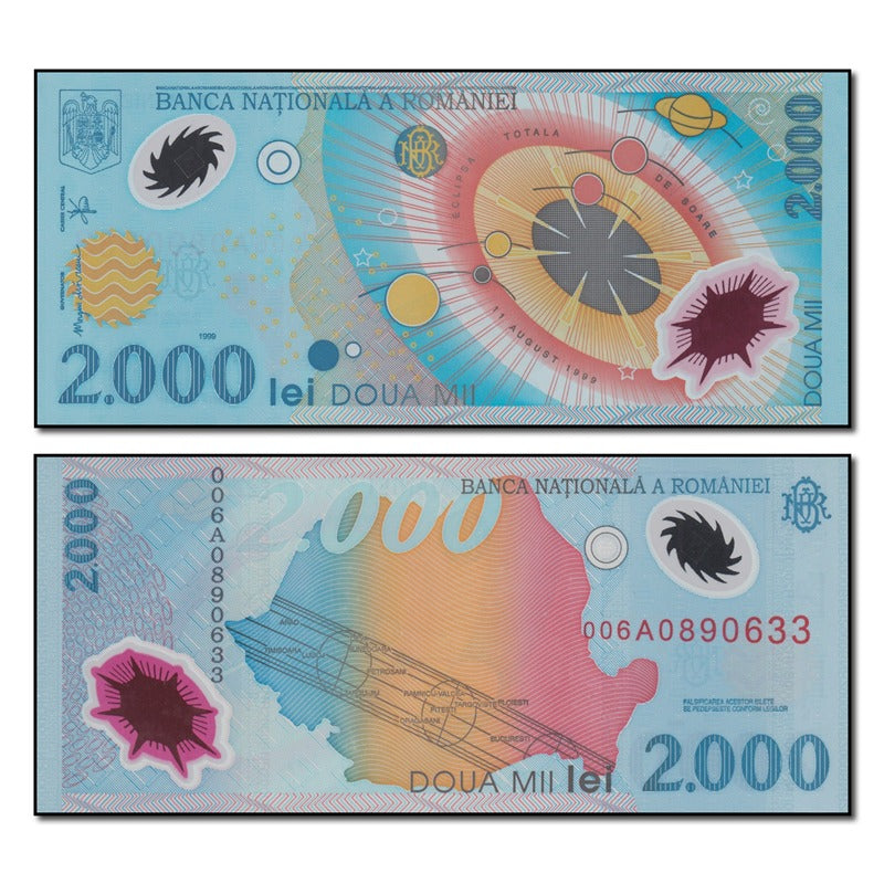 Romania 1999 2000 Lei Solar Eclipse P.111 CFU