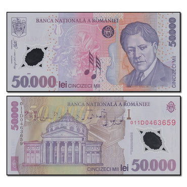 Romania 2001-2004 50,000 Lei P.113 CFU