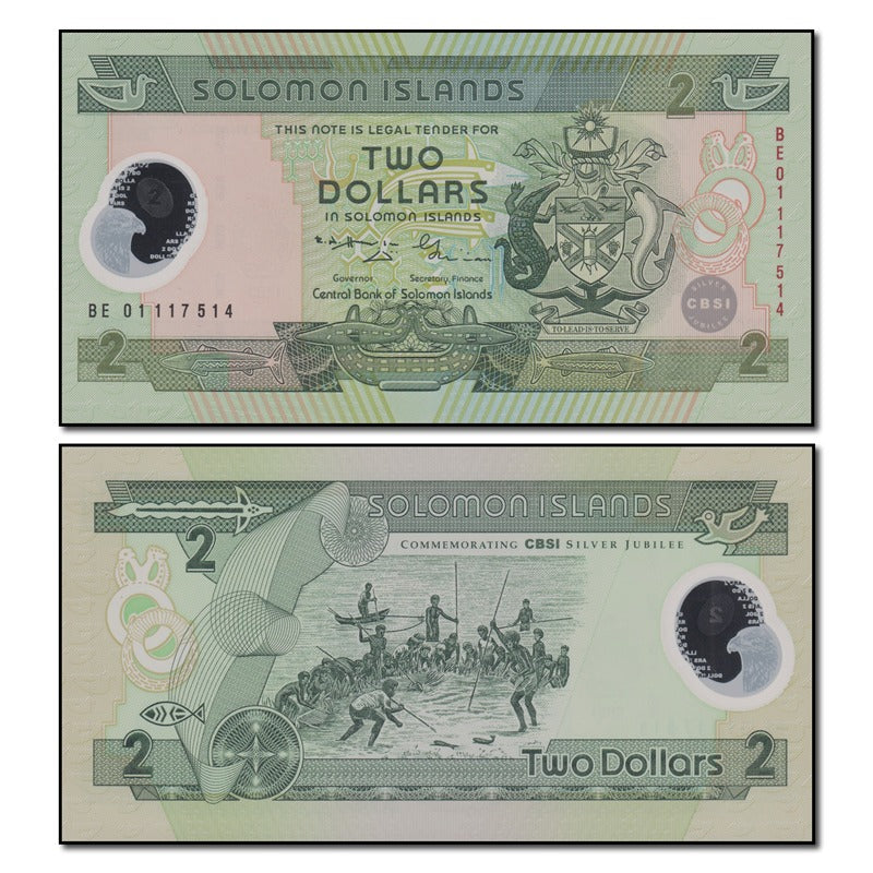 Solomon Islands (2001) 2 Dollars P.23 CFU