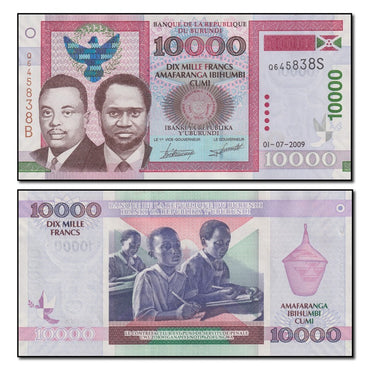 Burundi 2009 10,000 Francs P.49a CFU
