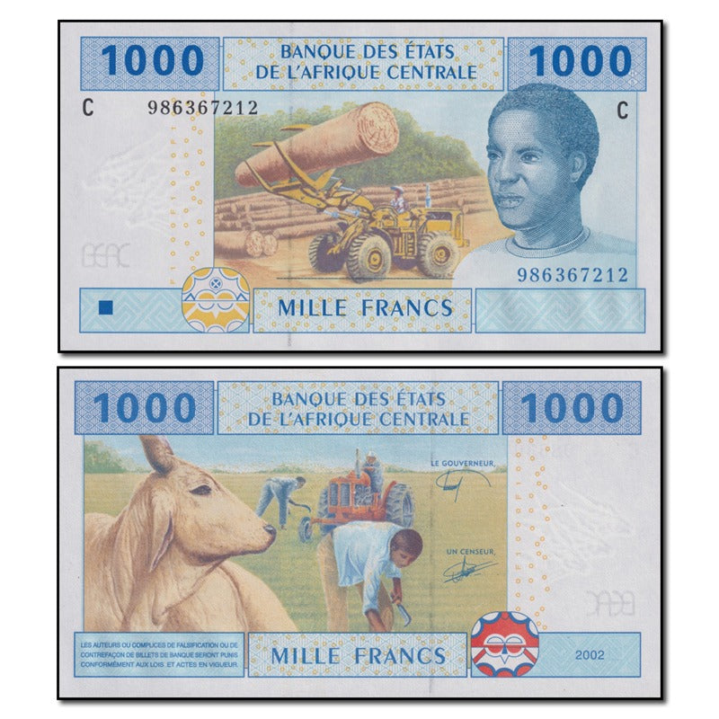 Chad 2002 1000 Francs P.607Ce CFU