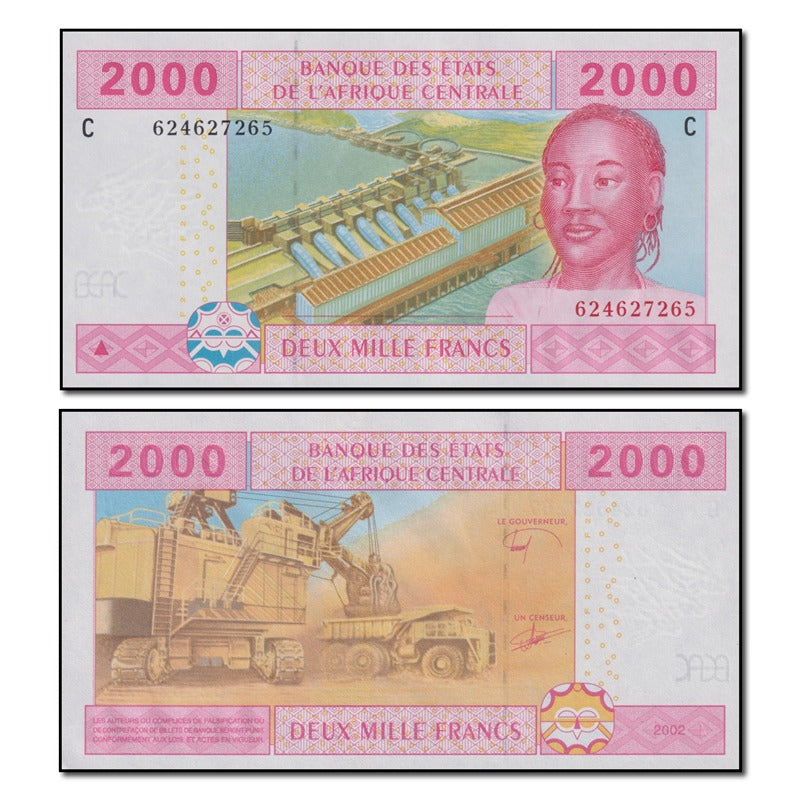 Chad 2002 2000 Francs P.608Ce CFU