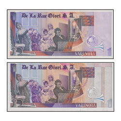 De La Rue Giori Specimen Test Note Beethoven Varinota CFU