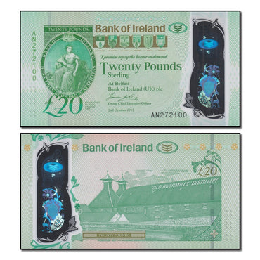 Northern Ireland (Bank of Ireland) 2017 20 Pounds P.92 CFU