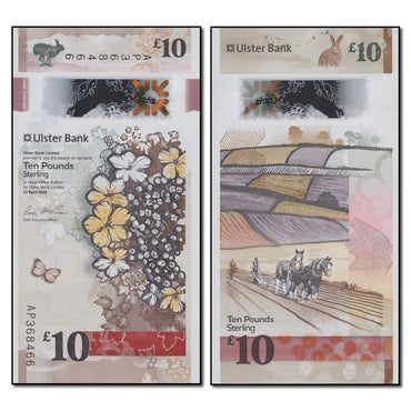 Northern Ireland (Ulster Bank) 2017 10 Pounds P.344 CFU