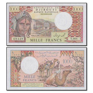 Djibouti (1979-2005) 1000 Francs P.37e CFU