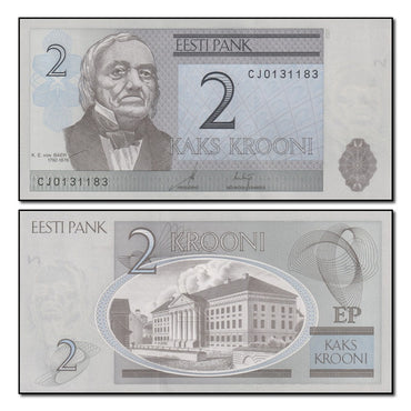 Estonia 2007 2 Krooni P.85b CFU