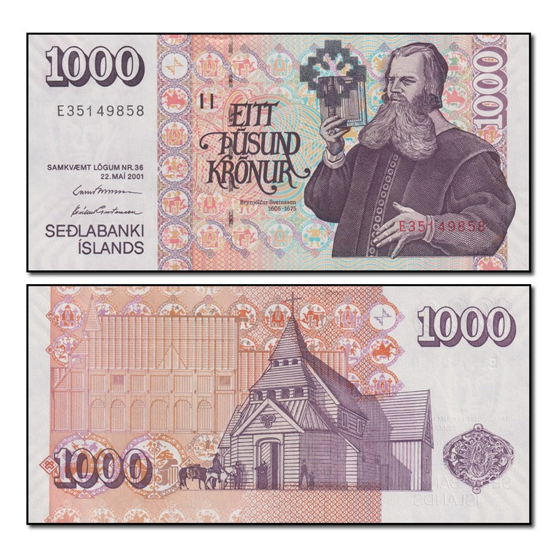 Iceland 2001 1000 Krónur P.59(4) CFU