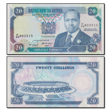 Kenya 1988 20 Shillings P.25a CFU