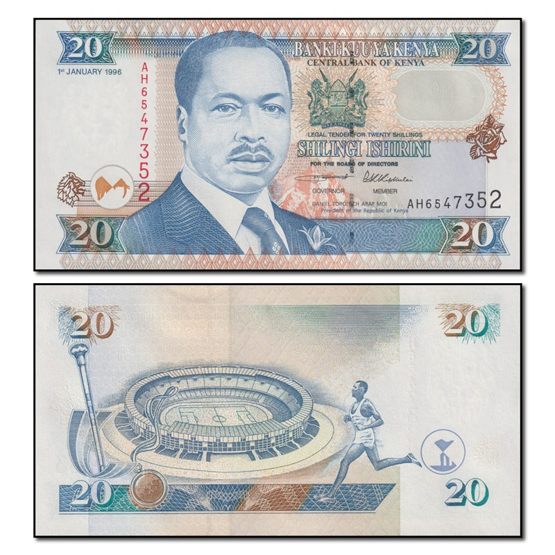 Kenya 1996 20 Shillings P.35a2 CFU