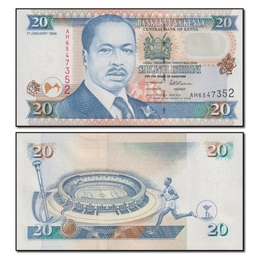 Kenya 1996 20 Shillings P.35a2 CFU