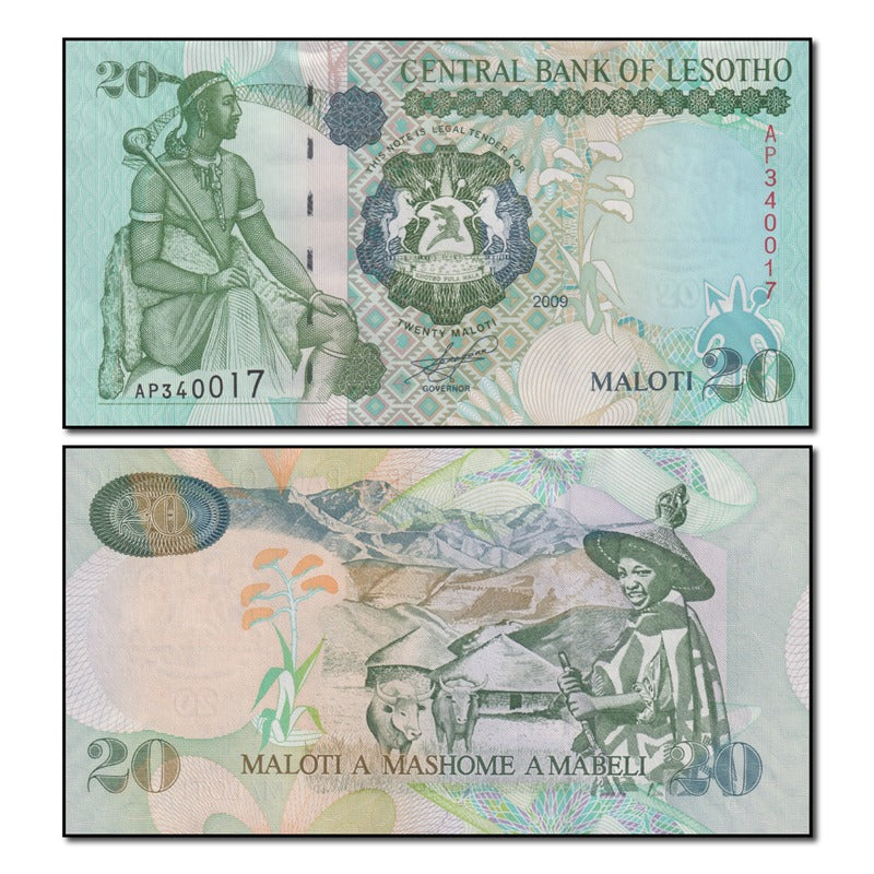 Lesotho 2009 20 Maloti P.16g CFU