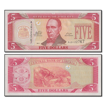 Liberia 2011 5 Dollars P.26g CFU
