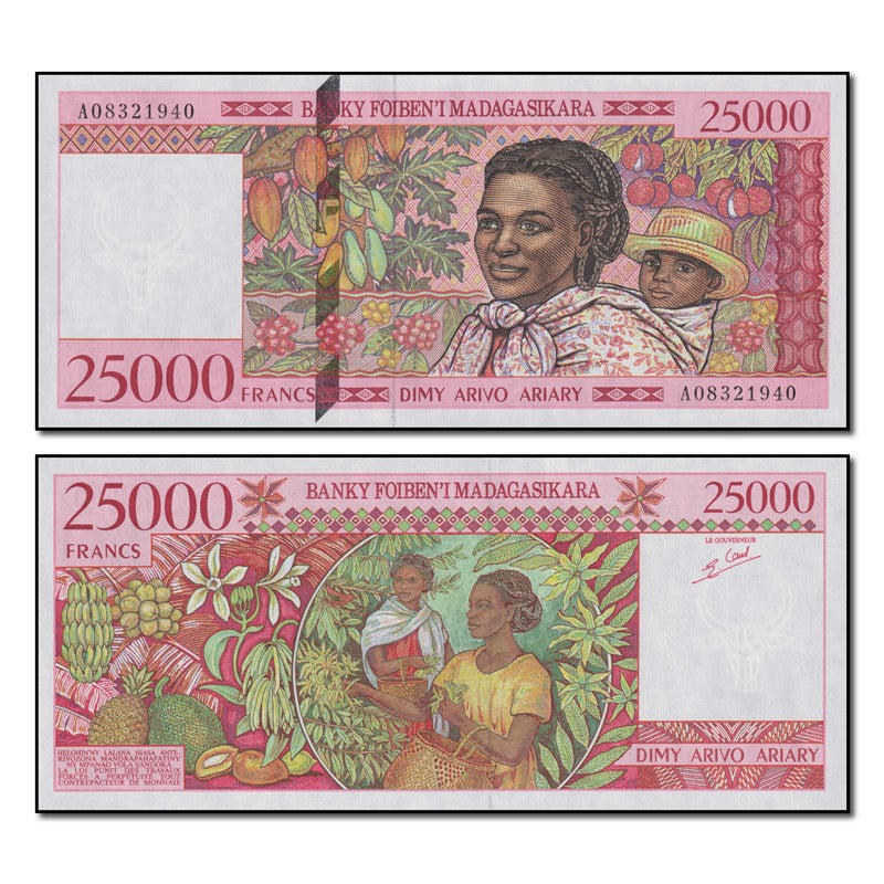 Madagascar (1988) 25,000 Ariary P.82 CFU