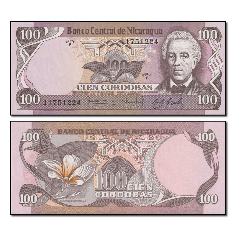 Nicaragua 1984 100 Cordobas P.141 CFU