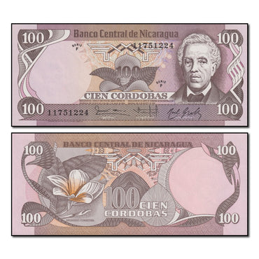 Nicaragua 1984 100 Cordobas P.141 CFU