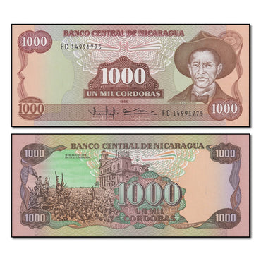 Nicaragua 1985 1000 Cordobas P.156b CFU