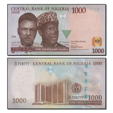 Nigeria 2016 1000 Naira P.36n CFU