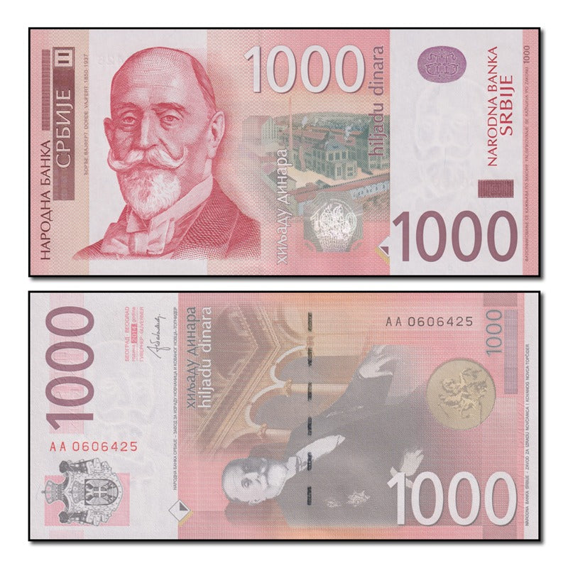 Serbia 2014 1000 Dinara P.60b CFU
