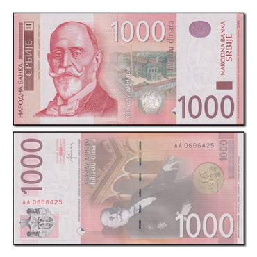Serbia 2014 1000 Dinara P.60b CFU