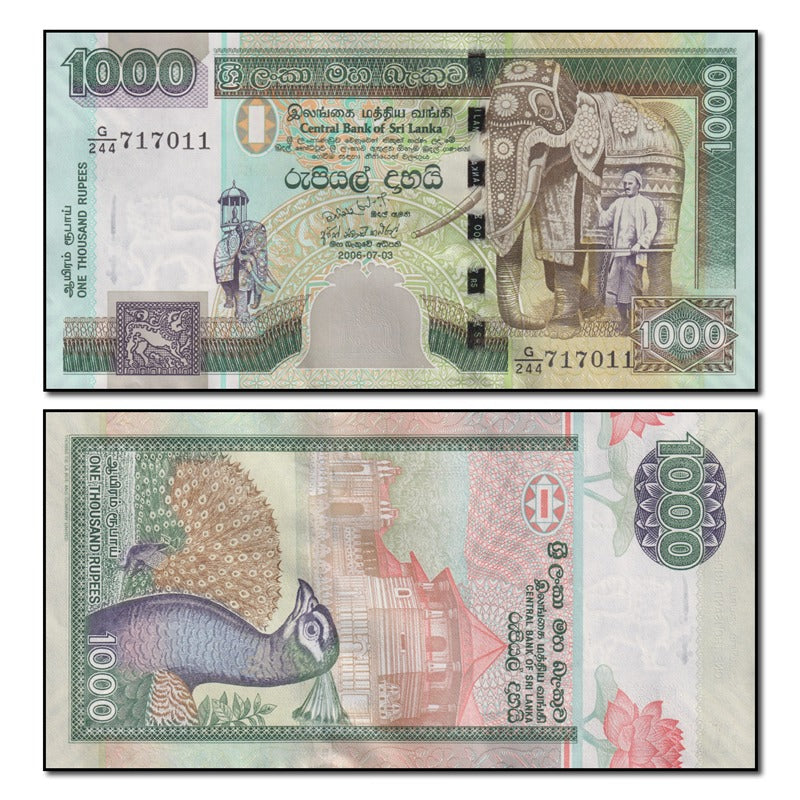 Sri Lanka 2006 1000 Rupees P.120d CFU