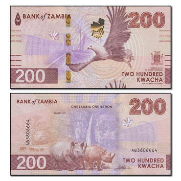 Zambia 2024 200 Kwacha P.66 CFU