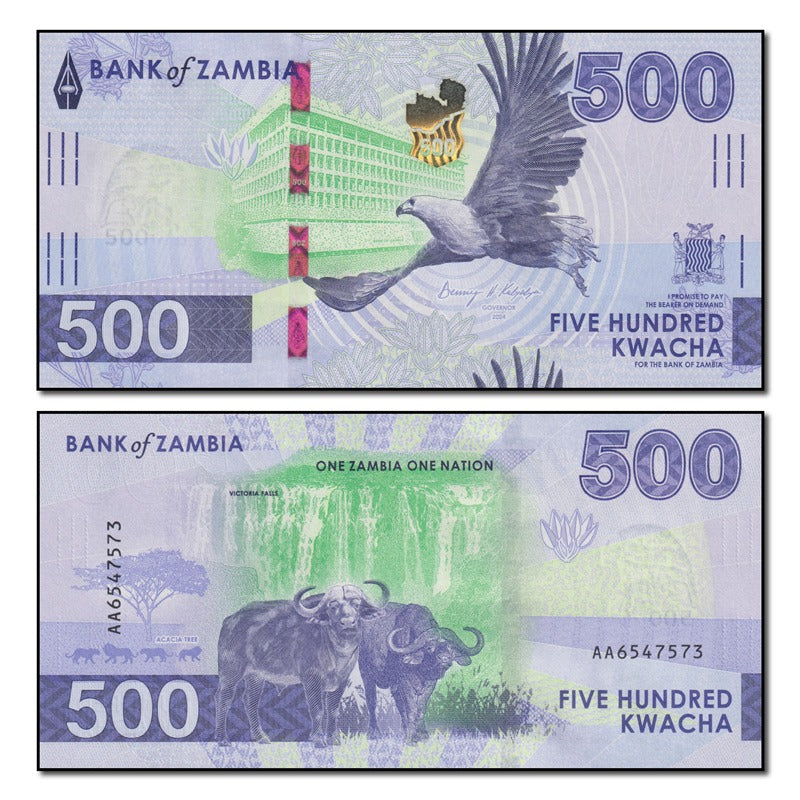 Zambia 2024 500 Kwacha P.67 CFU