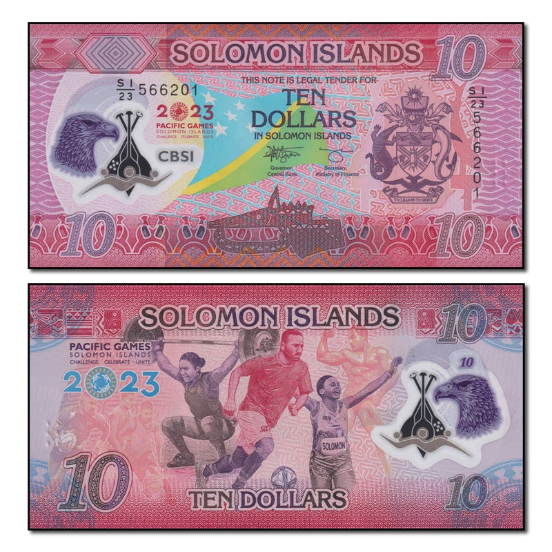 Solomon Islands 2023 10 Dollars P.39 CFU