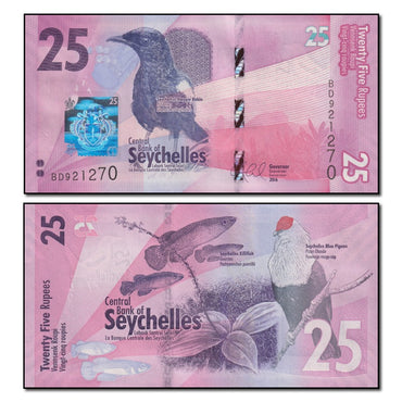 Seychelles 2016 25 Rupees P.48 CFU
