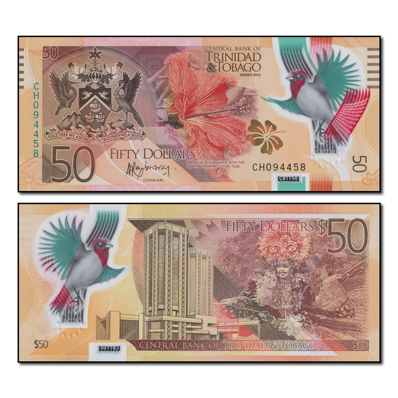 Trinidad & Tobago 2015 50 Dollars P.59 CFU