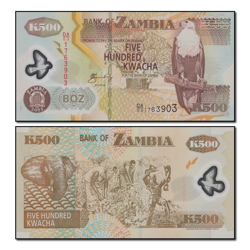 Zambia 2003-2011 500 Kwacha P.43 CFU