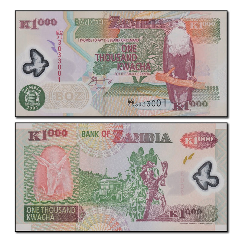 Zambia 2003-2012 1000 Kwacha P.44 CFU