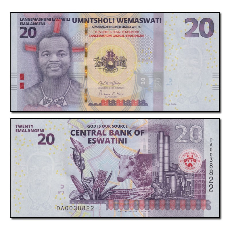 Eswatini 2024 20 Emalangeni P.44b CFU