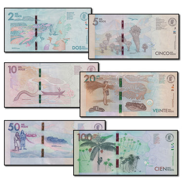 Colombia 2020-2022 Pesos Set of 6 CFU
