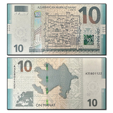 Azerbaijan 2018 10 Manat P.33 CFU