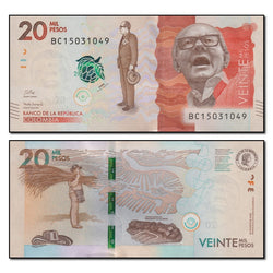Colombia 2015 20,000 Pesos P.461 CFU