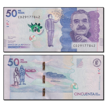 Colombia 2020 50,000 Pesos P.462h CFU