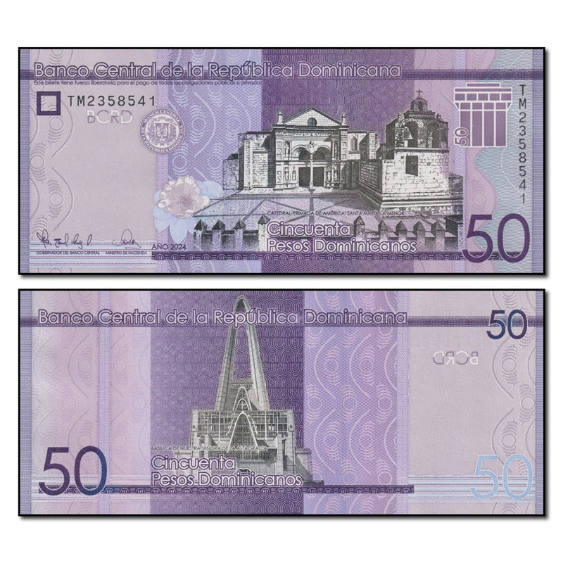 Dominican Republic 2024 50 Pesos P.189g CFU