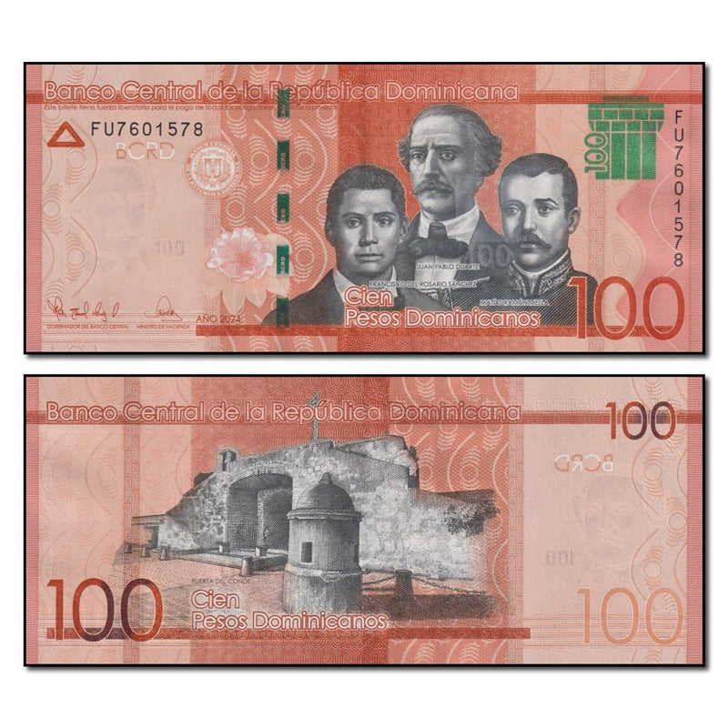 Dominican Republic 2024 100 Pesos P.190f CFU