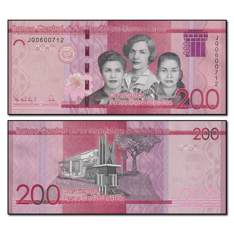 Dominican Republic 2024 200 Pesos P.191f CFU