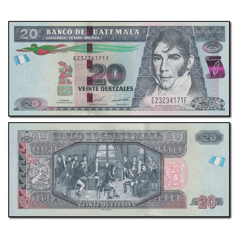 Guatemala 2020 20 Quetzale P.124 CFU