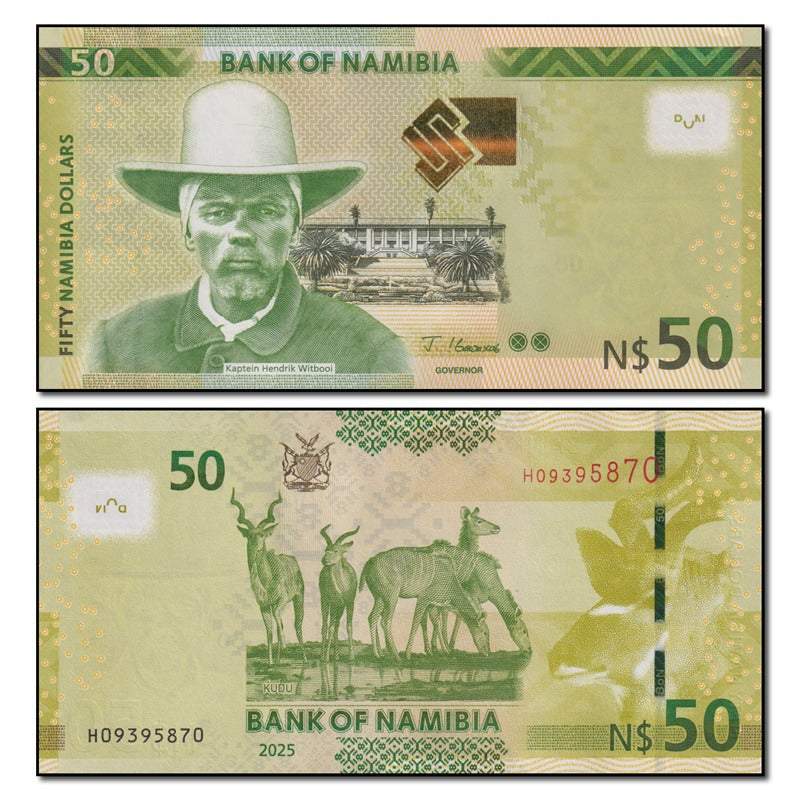 Namibia 2025 50 N.Dollars P.13d CFU